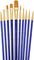 Royal & Langnickel(R) Gold Taklon Super Value Pack Brush Set-10/Pkg